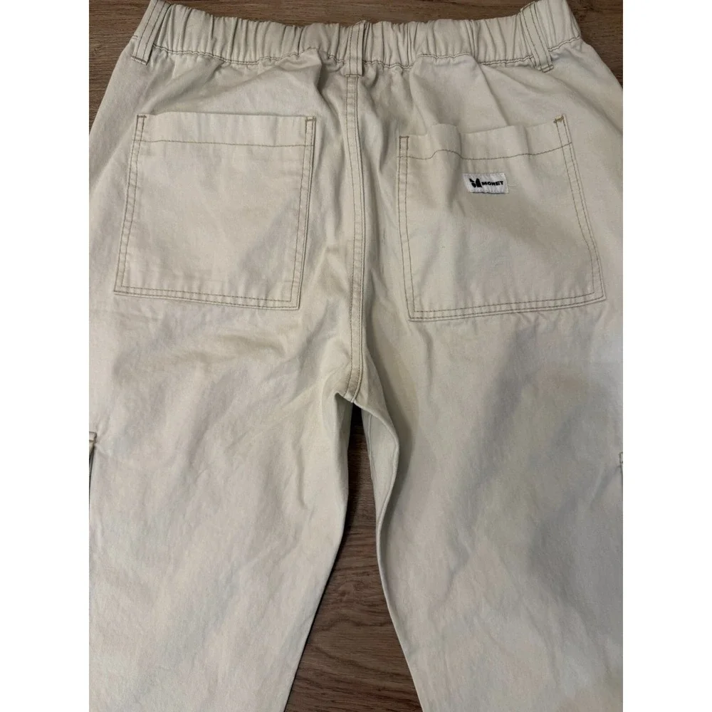 Monet Skateboard Pants Cargo Style‎ Elastic Back Waist Men's Size Small